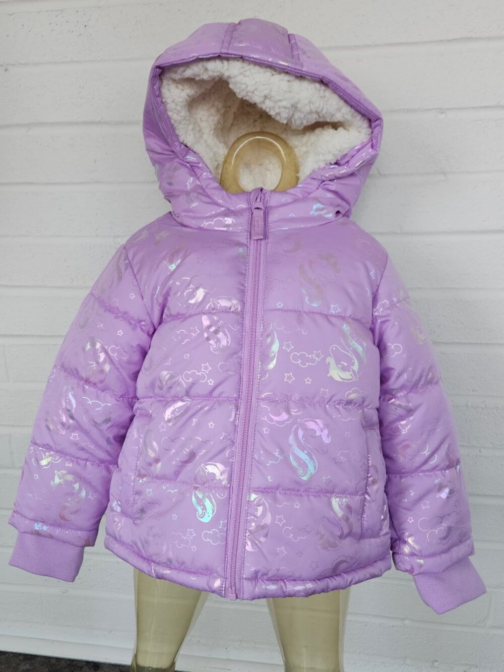 Girls 2T Winter Puffer Coat  By okie dokie. NWT
